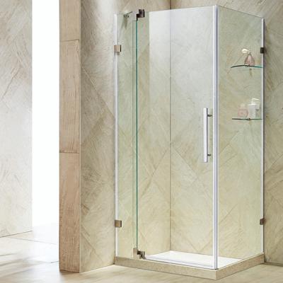 China SeaWin Easy Clean Glass Frameless Shower Enclosure Tempered Glass Door Swing Bathroom Bath Shower Enclosure for sale