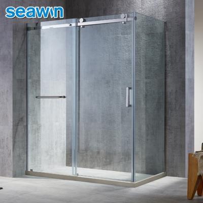 China SeaWin functional and elegant design frameless shower enclosure in easy clean glass for sale