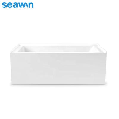 China Body Soaking SeaWin Wholesale Standard Vertical Bathtub Walk In Acrylic Skirt Adult Bathtubs for sale