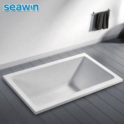 China Body Soaking Modern Adult SeaWin Fiber Bathtub Standard Submerged Deep Soaking Drop In Tub for sale