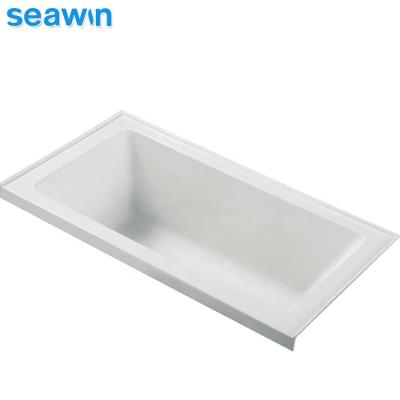 China SeaWin High End Custom Bath Soaking Body Built In Clear Acrylic Alcove Bathroom Tub Drop In Bathtub for sale