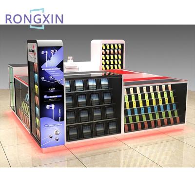 China Manufacture fashion display kiosk for mobile phone accessories accessories kiosk for sale ELN-051701 for sale