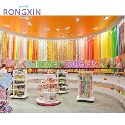 China Simple Customized Sweet Shopping Mall Store Candy Kiosk Candy Store Furniture Mall Food Booth For Sale for sale