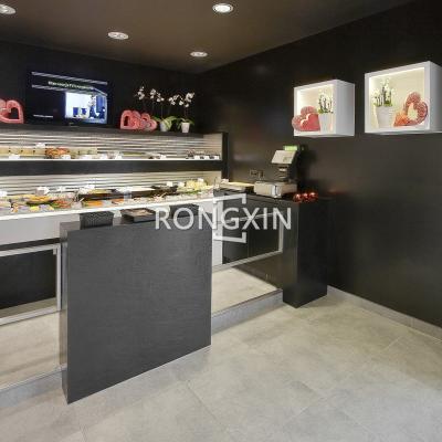 China Custom Fashion Deli Furniture Bread Showcase Counter For Sale Bakery Shop 02 for sale