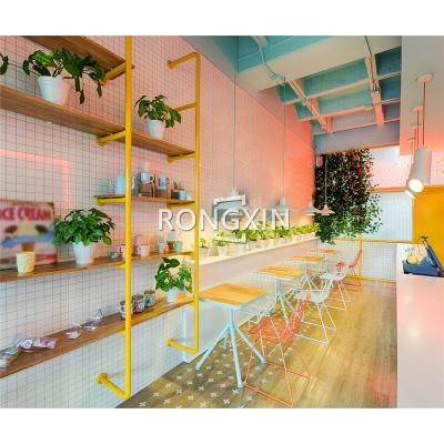 China Retail store design ice cream shop display furniture hot custom soft ice cream shop 01 for sale