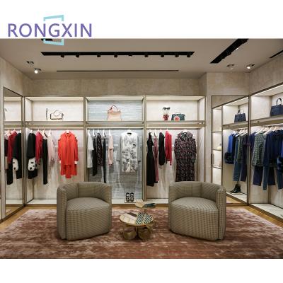 China Simple Modern Fashional Woman Lingerie Shop Display Clothing Store Display Fixtures In Display Racks for sale