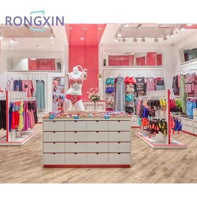 China Best selling lingerie store interior design simple design women apparel shop decoration lingerie store design for boutiques for sale