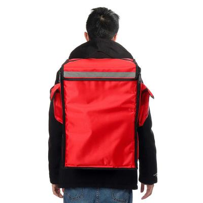 China Custom Large Waterproof Takeaway Pizza Delivery Backpack Insulated Backpack Cooler Bag For Food for sale