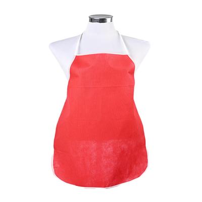 China Eco-friendly Waterproof Polyester Casual Cooking Apron Logo Custom Kitchen Apron for sale