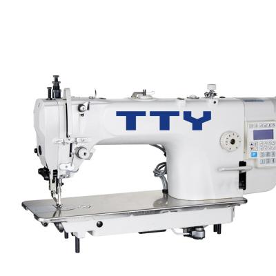 China Shoe making factory TTY-8000AD single needle lockstitch, top and bottom feed, flat bed sewing machine (integrated direct-drive) for sale