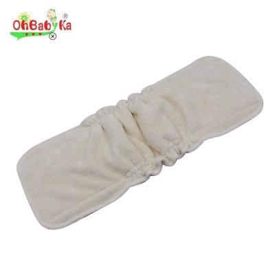 China Ohbabyka Printed Washable Bamboo Insert For Baby Cloth Diapers for sale