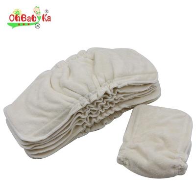 China Insert Ohbabyka Reusable Printed Bamboo For Babies Cloth Diapers Factory Price Suede Woven Non Printed Waterproof Microfiber PUL for sale