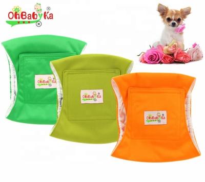 China Ohbabyka Dog Sustainable Super Absorbent Male Belly Diapers Male Dog Wraps for sale