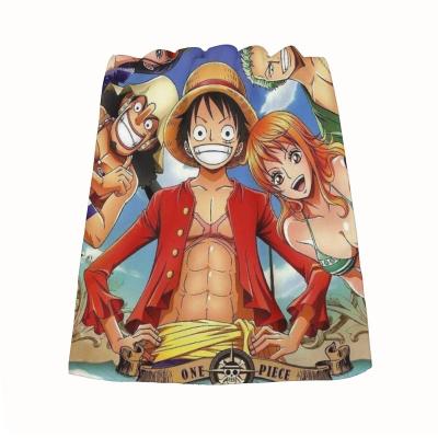 China Anime Monkey D Luffy Beach Towel Microfiber Pool Bath Kid Safe Soft Quick Dry Lightweight Towels For Travel Camping Sports Beach Swimming for sale