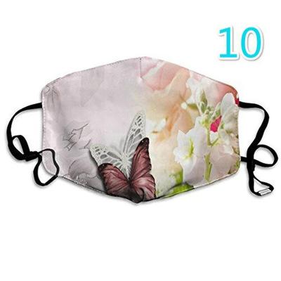 China The Other Warm Face Maskss Logo Butterfly Printed Cotton Adult Winter Mask Custom Made Caisi High Quality Dustproof Washing 2021 for sale