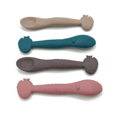 Chine Phtalate de alimentation de plomb de cuillère du silicone LFGB d'individu hygiénique de bébé libre à vendre