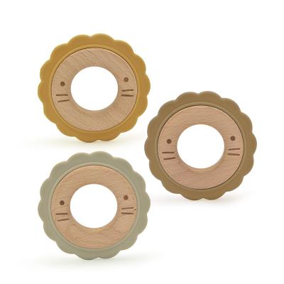 Chine hochet en bois libre LFGB de faire ses dents de 8cm BPA pour des bébés à vendre