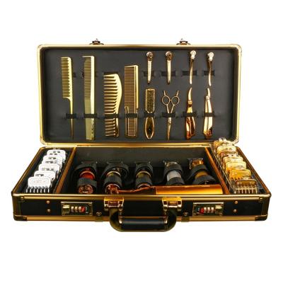 China Guaranteed Unique High Grade Aluminum Luxury Salon Dedicated Barber Tool Display Box With Slot for sale