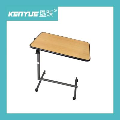 China Hospital manual flip dining table panel wood grain color PB material for sale