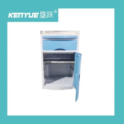 China Hospital specific ABS material blue bedside cabinet Ward bedside cabinet for sale