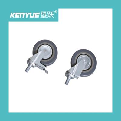 China PU Industrial Hospital Castors With TPR Core Medical Castors For Cart for sale