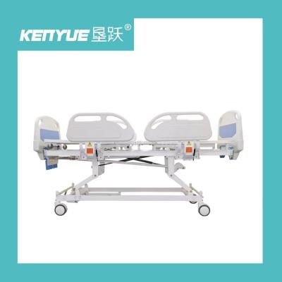 China Four Crank Manual Hospital Nursing Patient Bed  Controll Caster Epoxy Coated for sale