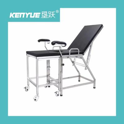 China Stainless Steel 304 Hospital Delivery Bed Simple Gynecological Examination Bed for sale