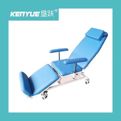 China Angle Adjustable Blue Steel Electric Dialysis Chair Hospital Special for sale