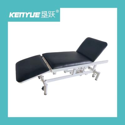 China Black PU leather material examination bed is used for hospital medical treatment for sale