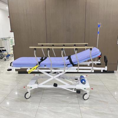 China Stainless Steel Hydraulic Pump Stretcher Trolley For Patients Hospital Furniture for sale