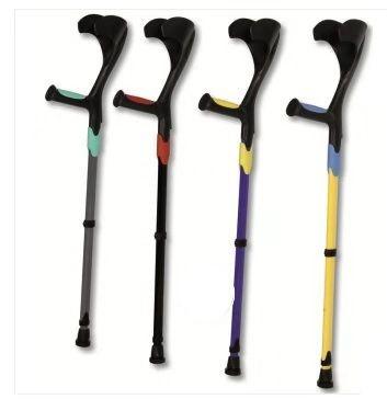 China Aluminum Alloy Lightweight Crutch , 92-115cm Adjustable Walking Stick For Elders for sale