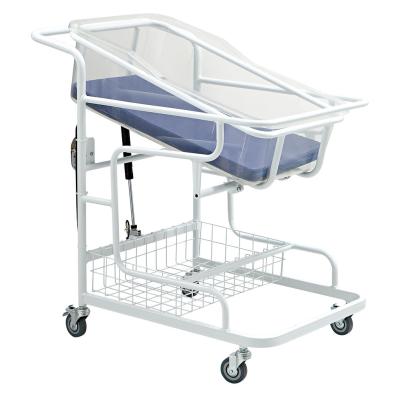 China Mobile Adjustable Angle Transparent Baby Basin Hospital Infant Bed for sale