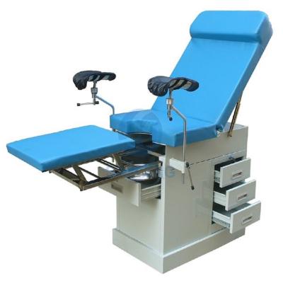 China Gynecological Examining Table Popular Gynecology Examination Bed With Drawers In Hospital Obstetric Delivery Table for sale