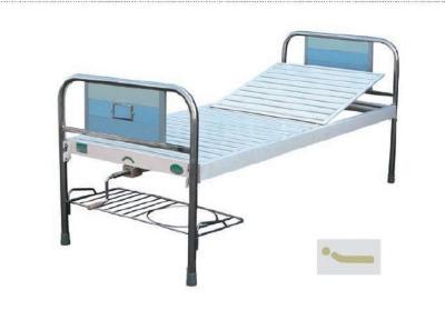 China Multi Places Use Manual Hospital Bed , Manual Adjustable Bed With One Crank SS Frame for sale