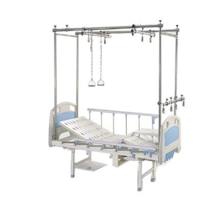 China Floor Stand Manual Hospital Bed Four Cranks Orthopedic Traction Bed Split - Legged for sale