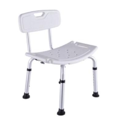 China Hospital Bath Chair White Height Adjustable Aluminum Alloy Matte Finish for sale