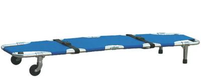 China Aluminum Alloy Aesthetic Folding Stretcher For Ambulance , Portable Foldaway Stretcher for sale