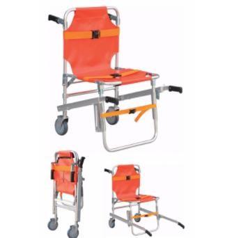 China Aluminum Alloy Stair Chair Stretcher , Foldable Ambulance Stretcher Trolley for sale