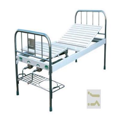 China High Quality Normal Simple Metal Manual Hospital Bed With Crank Steel Bed CE ISO Approved for sale