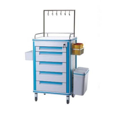 China OEM Design ABS Utility Furniture Medical Trolley With Drawers , Medical Equipment Trolley for sale