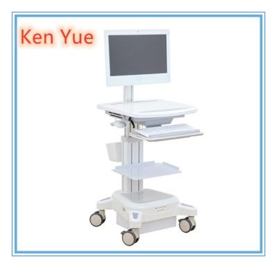 China Integrated Moving medical computer cart Patient Check ABS Plastic for sale