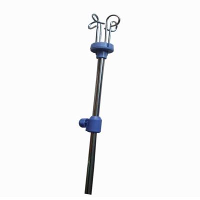 China Patient 210cm Hospital Bed IV Pole Accessories Stainless Steel Infusion Stand for sale