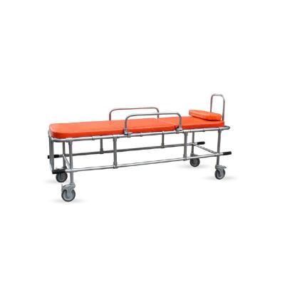 China Sponge Mattress non magnetic Ambulance Stretcher Patient Trolley Cart for sale