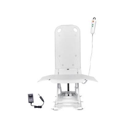 China Household Electric Bath Chair Adjustable Bath Seat Anti Skid White for sale