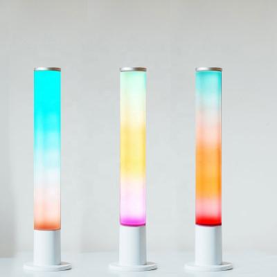 China Modern Drop Shipping New Release Valed Table Lamp With Remote Control Colorful RGB Mood Lamp For Home Decor for sale