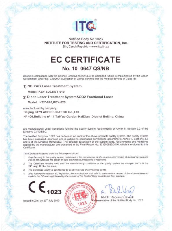 Medical CE - Beijing KEYLASER Sci-Tech Co., Ltd.