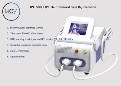 China 3000W SHR OPT Device For Hair Removal , Wrinkle Removal 8.4 Inch TFT Screen for sale