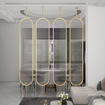 China Europe Factory 201/304 Metal Stainless Steel Decorative Screen Room Divider Partition For Hotel Project for sale