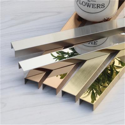 China Free Sample 201/304/316 Modern Metal Stainless Steel U Profile Shape Channel SS Flexible Tile Edge Trim For Decoration for sale