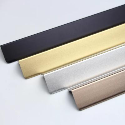 China Modern Strip L 2.4m Angle Stainless Steel Corner Guard Metal Trim for sale